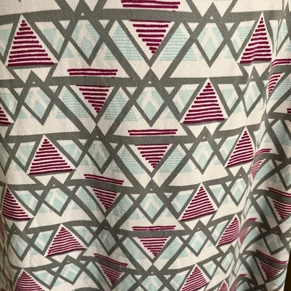 Muk Luks Geometric Patterned Long Sleepwear Dress Size XL Cozy Fall Winter - Picture 5 of 10